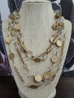 Joan Rivers Gold-Tone Multi Strand Beaded Necklace - Elegant Layered Look Career